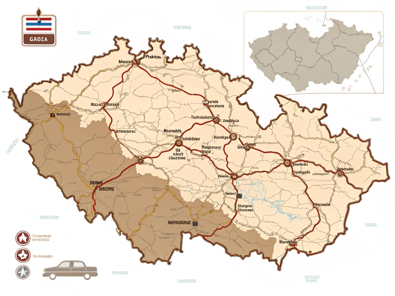 Czech Republic Toll Road Map